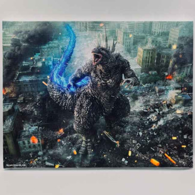 Godzilla Art Panel Overlooking TOHO Godzilla Store Japan Limited Monster Kaiju-image