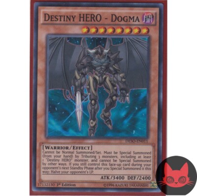 Yugioh Destiny HERO - Dogma DESO-EN011 Super Rare 1st Edition NM-image