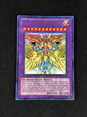 YUGIOH ELEMENTAL HERO DIVINE NEOS LCGX-EN077 1ST ULTRA HP/CREASES-image