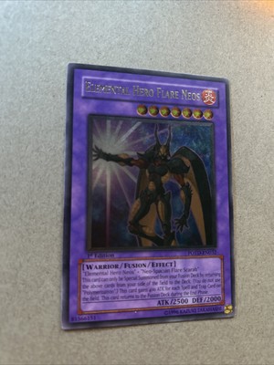Yugioh. Elemental Hero Flare Neos - POTD-EN032 - Ultimate Rare 1st Edition LP --image