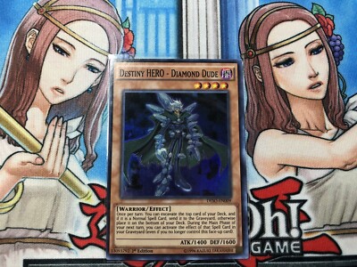 yugioh Destiny HERO - Diamond Dude super rare 1st edition DESO-EN009-image