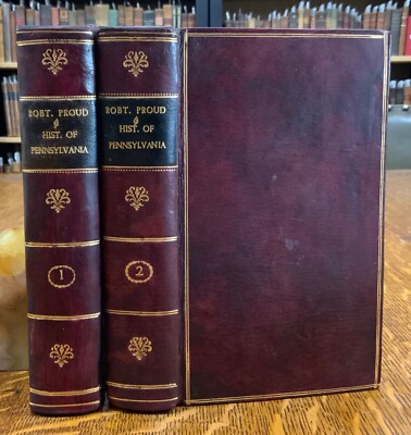 1797 - 1798  History of Pennsylvania Robert Proud First Edition Complete Set-image