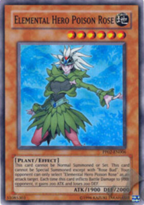 Yugioh! LP Elemental Hero Poison Rose - PP02-EN006 - Super Rare - Unlimited Edit-image