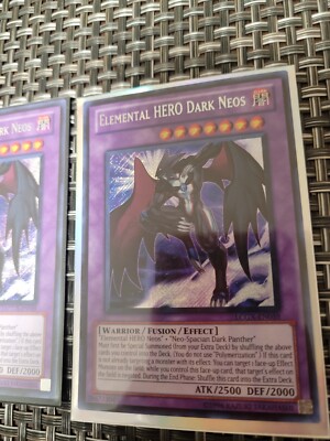 Yugioh! Elemental HERO Dark Neos - LCGX-EN059 - Secret Rare - Unlimited LOT (3)-image