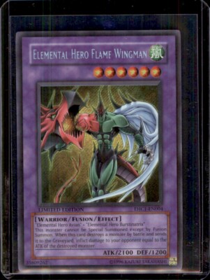 Elemental Hero Flame Wingman Secret Rare Limited Edition Ehc1-en004 - DM #12-image