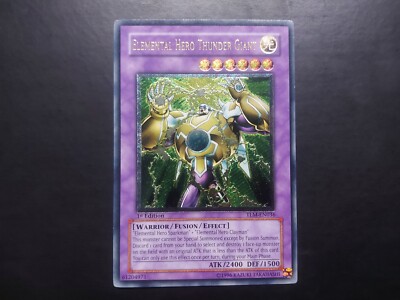 Yugioh - Elemental Hero Thunder Giant TLM-EN036 Ultimate Rare 1st Edition-image
