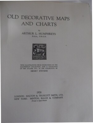 1926 Old Decorative Maps and Charts--1st & limited edition-image