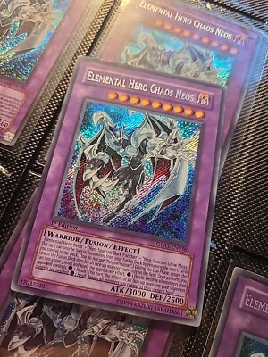 Elemental Hero Chaos Neos Secret Rare 1st Edition GLAS-EN036 -image