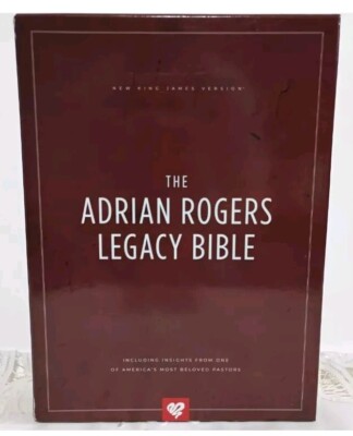 The Adrian Rogers Legacy Bible Black Bonded Leather Christ Words in Red NKJV-image