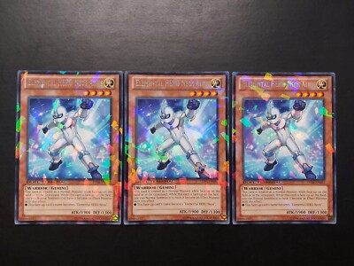Yugioh - Elemental Hero Neos Alius DT06-EN052 Rare Duel Terminal Playset x3-image