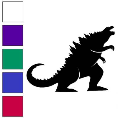 Godzilla, Vinyl Decal Sticker, Multiple Colors & Sizes #7195-image