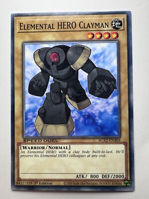 Yugioh! Elemental HERO Clayman - SGX2-ENA03 - Common - 1st Edition Near Mint, En-image