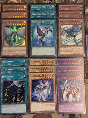 3 x Elemental HERO Stratos HAC1-EN015 + LDS3/HAC1/BLC1 Neos Bundle YuGiOh Mint🔥-image