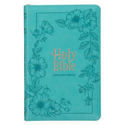 KJV Holy Bible, Standard Size Faux Leather Red Letter Edition Thumb Index,-image