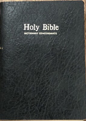 Holy Bible King James Version Red Letter Concordance Dictionary Pictures and Map-image