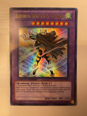 Elemental Hero Great Tornado - LC02-EN010 - Ultra Rare - Limited - NM-image