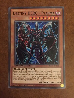 Destiny HERO Plasma SGX1-ENB01 Yugioh Card Speed Duel Academy-image
