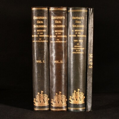 1924-27 4vol Britain's Sea-Soldiers Cyril Blumberg Illustrated Folding Maps-image