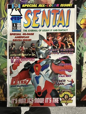 Sentai #5 Antarctic Comics 1994 1st unofficial App of Mothra Early Power Rangers-image
