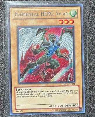 Elemental HERO Avian Secret Rare (Alternate Art) LCGX-EN002 - NM -image