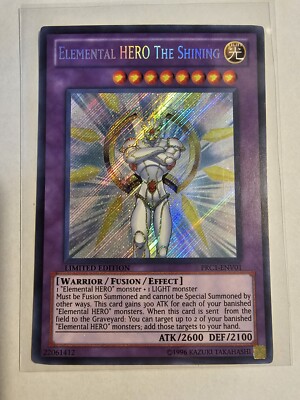 Yugioh! Elemental Hero The Shinning PRC1-ENV01 limited edition-image