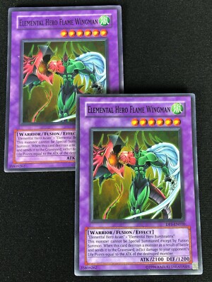 YUGIOH ELEMENTAL HERO FLAME WINGMAN DP1-EN010 SUPER X2 (LP)-image