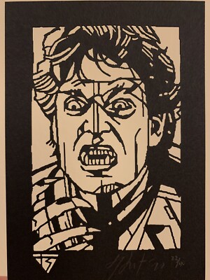 Tyler Stout Fright Night Jerry Kolcuts Radiation Burns handbill poster print-image