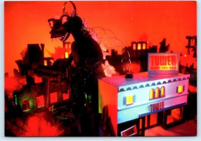TOWER RECORDS Westwood CA~Advertising GODZILLA? Eric Rodriguez Art 4x6