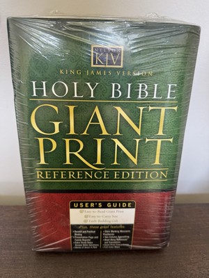 NEW Holy Bible KJV 1986 Giant Print Leatherflex Reference USA Nelson Bibles VTG-image
