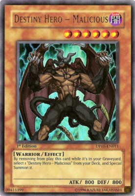 Destiny Hero - Malicious DP05-EN011 - Ultra Rare - Lightly Played Unlimited YuGi-image