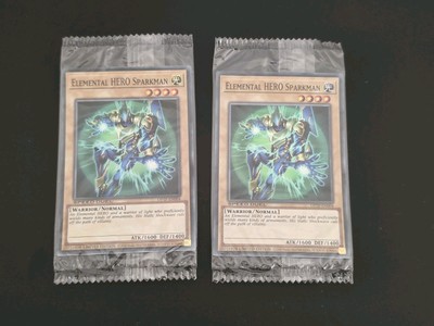 2 Elemental Hero Sparkman Sealed Yu-gi-oh Card-image