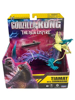 Godzilla Kong The New Empire Tiamat With Submarine Figure NEW Playmates Toy 2024-image