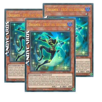 3x DREAMER - HERO OF DESTINY (Destiny Hero - Dreamer) Ultra R BLLR IT024 • 1Ed-image