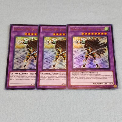 Yugioh Elemental HERO Great Tornado LC02 Limited Ed Ultra Rare 3 Card Playset NM-image