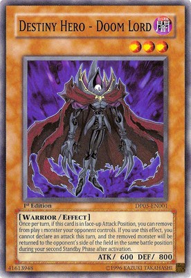 Destiny Hero - Doom Lord - DP05-EN001 - Common - Unlimited Edition Moderately Pl-image
