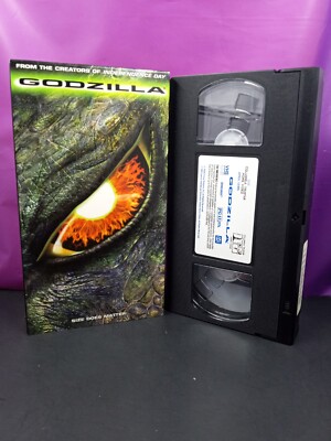Godzilla VHS Matthew Broderick Textured Box Cover-image