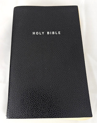 Holy Bible NIV Zondervan 2001 Black Faux Leather New International Version-image