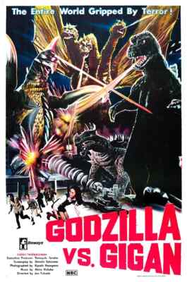 Godzilla Vs. Gigan 1972 Movie Premium POSTER MADE IN USA-image