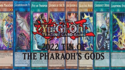 Yugioh 2022 Tin of the Pharaoh's Gods Prismatic Secret Rare 1st MP22 MINT-image