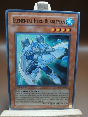 HP ELEMENTAL HERO BUBBLEMAN DP1-EN009 1ST EDITION-image