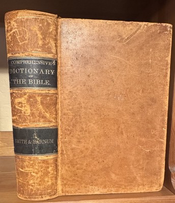 1869 COMPREHENSIVE DICTIONARY OF THE BIBLE By Rev. Barnum 500 MAPS & ENGRAVINGS!-image