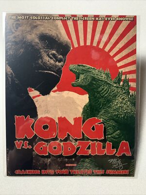 Kong Vs. Godzilla - Bam Box 8x10 Fan Art Print 20/2000 low# Artist Signed-image