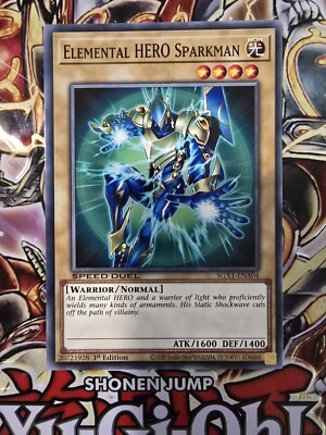 Yugioh! Elemental HERO Sparkman - SGX1-ENA04 - Common - 1st Edition Near Mint-image