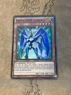 Elemental HERO Prisma - FUEN-IT047 - Super Rare 1st Edition NM italian-image