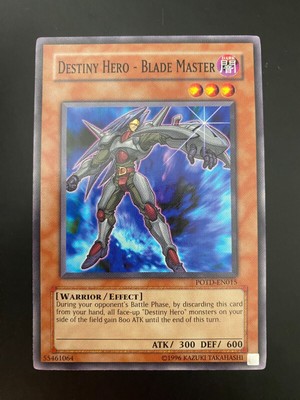 Yugioh Destiny Hero - Blade Master POTD-EN015 Common Unlimited Edition NM/MINT-image