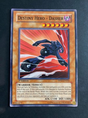 Yugioh Destiny Hero - Dasher DP05-EN010 Common 1st Edition LP-image