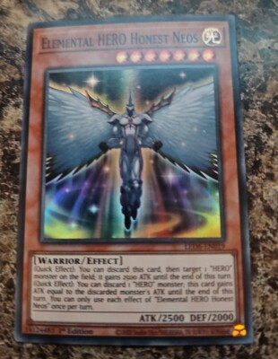 Yu-Gi-Oh! Elemental HERO Honest Neos LED6-EN019 Super Rare 1st Ed -image
