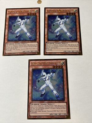 x3 Elemental HERO Neos Alius x3 -PGL2-EN029 Gold Rare 1st Edition YuGiOh - LP/NM-image
