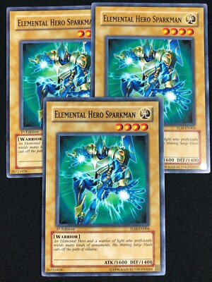 YUGIOH ELEMENTAL HERO SPARKMAN TLM-EN004 1ST COMMON X3 (NM)-image