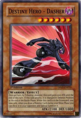 Destiny Hero - Dasher - DP05-EN010 - 1st Edition Common Lightly Played LP Yugioh-image